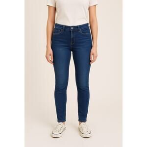 LEV Denim Jeans Junior's Size 5 Skinny Jeans Style LV021 Mid-Rise Blue Stretch